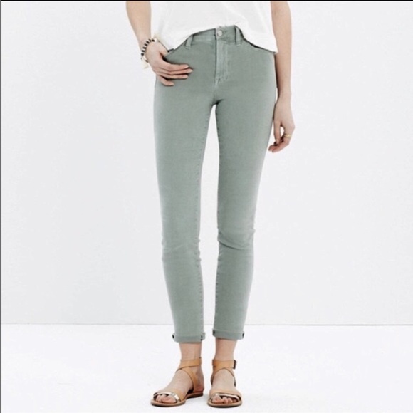 Madewell Denim - Madewell High Riser Skinny Crop Sage Jeans 26 NWOT